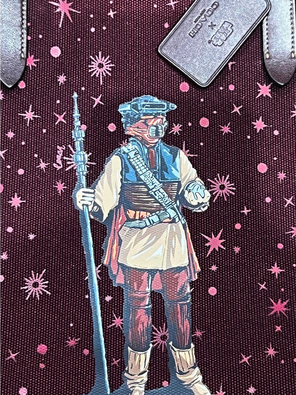 COACH x STAR WARS Princess Leia Boushh Starry Tote F88039 Limited Edition Rare